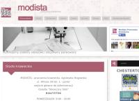 Strona internetowa z Modista - Pracownia Krawiecka - Agnieszka Rogowska