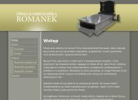 Strona internetowa z Firma Kamieniarska Romanek