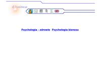 Psychologia Biznesu Doradztwo Personalno - Psychologiczne