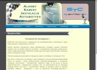 Strona internetowa z ElektroTec