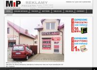 Strona internetowa z Mip-Piotr Matlakowski Pracownia Reklamy, Biuro Reklamy, Pieczątki, Szyldy