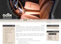 Strona internetowa z Adix- Tapicerstwo Samochodowe
