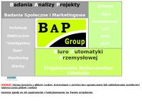 Strona internetowa z BaP Group