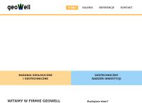 Strona internetowa z Geowell, Usługi Geologiczne