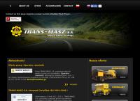Strona internetowa z Trans-Masz S.A.