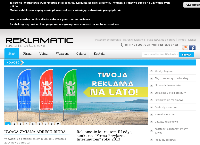 Strona internetowa z Agencja Reklamowa Reklamatic