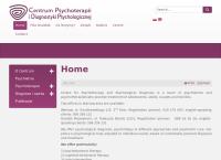 Strona internetowa z Centrum Psychoterapii i Diagnostyki Psychologicznej