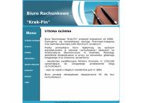 Strona internetowa z Biuro Rachunkowe \"krak-Fin\"