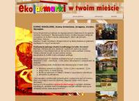 Strona internetowa z Ekojarmarki Wynajmowanie domków handlowych i straganów