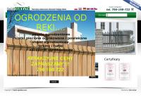 Strona internetowa z Fhup Świat-Ogrodzeń