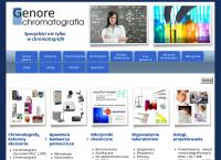 Strona internetowa z Genore Chromatografia