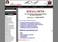 Strona internetowa z Optyk Vision Pisz