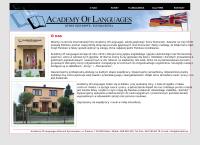 Strona internetowa z Academy Of Languages Edmund Symanowicz