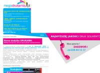 Strona internetowa z Mega Drukarnia