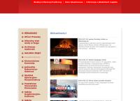 Strona internetowa z Państwowa Straż Pożarna - Komenda Powiatowa