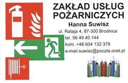 Suwisz Hanna - Zakład Usług Pożarniczych