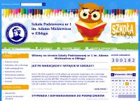 Strona internetowa z Szkoła Podstawowa Nr 1