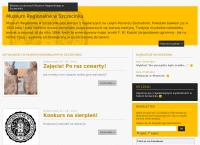 Strona internetowa z Muzeum Regionalne