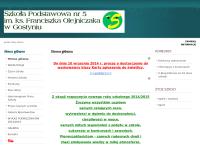 Strona internetowa z Szkoła Podstawowa Nr 5