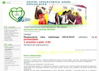 Strona internetowa z Dać Szansę STO Społeczna Specjalna Szkoła Podstawowa