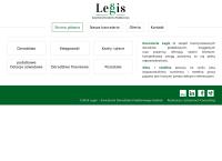 Strona internetowa z Legis Kancelaria Doradztwa Podatkowego