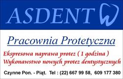 Pracownia Protetyczna Asdent - Naprawa protez, nowe protezy dentystyczne