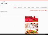 Strona internetowa z Hotel Fus