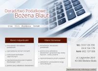 Strona internetowa z Doradztwo Podatkowe Bożena Blaut