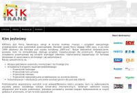 Strona internetowa z Kiktrans