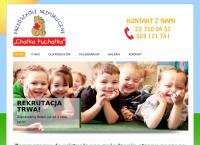 Strona internetowa z Chatka Puchatka. Przedszkole Niepubliczne
