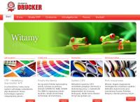 Strona internetowa z DRUCKER - drukarnia Szczecin
