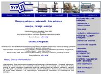 Strona internetowa z Syspac Polska