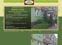 Strona internetowa z Livia - Hotel, restauracja, catering