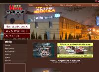 Strona internetowa z Hotel Majewski w Malborku