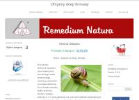 Strona internetowa z Centrum Terapii Naturalnych Remedium Natura