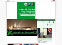 Strona internetowa z ZAP Nieruchomości