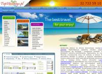 Strona internetowa z Biuro Podróży Topholidays.pl