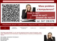 Strona internetowa z Pogotowie Komputerowe Szczecin Tel. 507 198 878 - Naprawa u Klienta