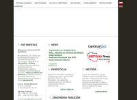 Strona internetowa z P&F Wartacz - Kruszarki, Młyny, Wtryskarki