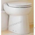SANICOMPACT C43 - Ceramiczna miska WC z deską, bez spłuczki, z wbudowanym pompo-rozdrabniaczem i pneumatycznym systemem spłukiwania