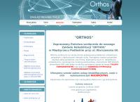 Strona internetowa z Orthos Zakład Rehabilitacji Rafał i Sylwia Zbieć