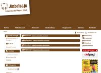 Strona internetowa z Ambelucja Księgarnia Internetowa