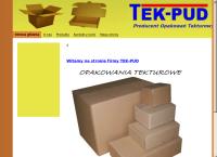 Strona internetowa z Tek-Pud