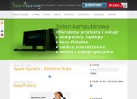 Strona internetowa z Spark System