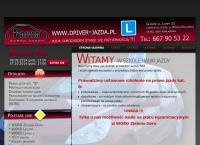 Strona internetowa z Nauka Jazdy DRIVER