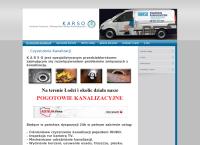 Strona internetowa z Karso Instalacje Sanitarne i Obsługa Sieci