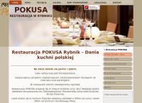 Strona internetowa z Restauracja Pokusa