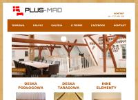 Strona internetowa z Plus-Mad Sp. Z O.o.