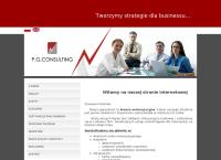 Strona internetowa z PG Consulting