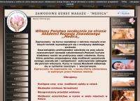 Strona internetowa z Kursy Masażu Warszawa-Akademia Rozwoju Zawodowego Medica